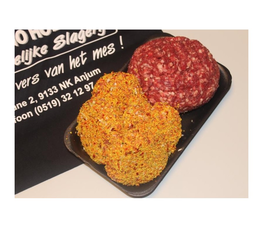 4 Nieuwjaarburgers en 500 gr HOH gehakt